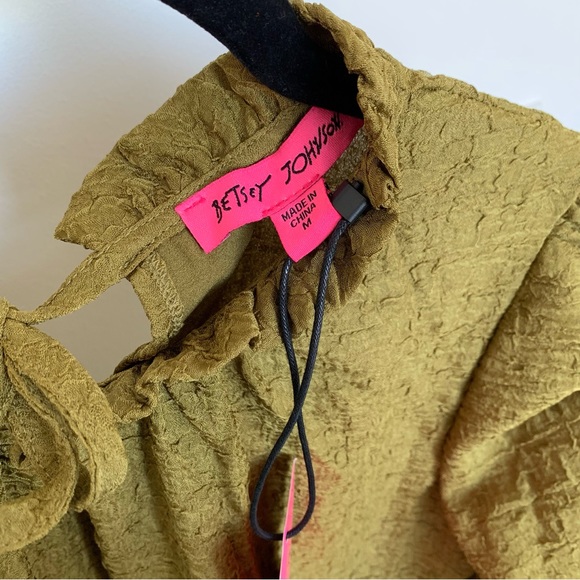 NWT Betsey Johnson Novelty Textured Tier Dress - Picture 8 of 8